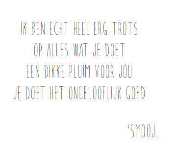 [MS15] CADEAUKAARTJE - TROTS