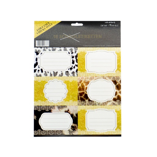 [SL0333] ETIQUETTES SCOLAIRES FUR