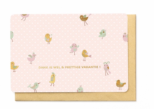 [ESJ3650] DANK JE WEL & PRETTIGE VAKANTIE