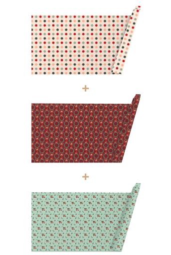 [WPXM7532] WRAPPING CHRISTMAS PAPER 11 (3x10 ROULEAUX) 