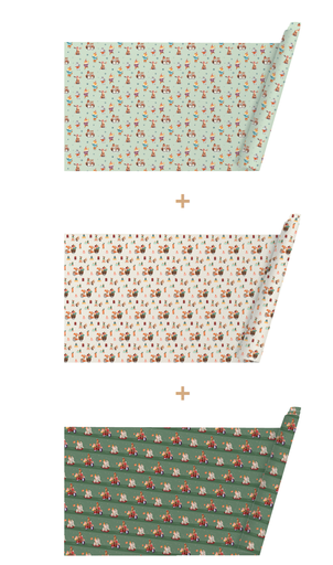 [WPXM7528] WRAPPING CHRISTMAS PAPER 10 (3x10 ROULEAUX) 