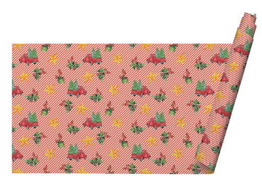 [WPXM1695] WRAPPING CHRISTMAS PAPER  PRETTY IN SHAPE