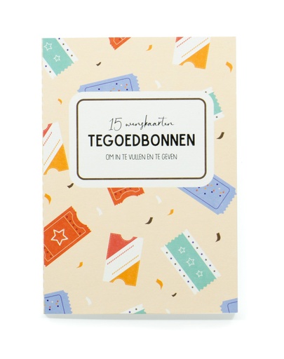 [9503] 15 WENSKAARTEN TEGOEDBONNEN