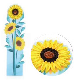 [OBK004] Bookmark Sunflowers