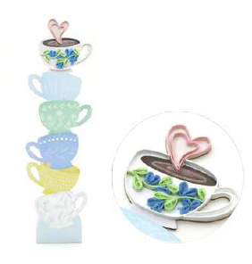 [OBK009] Bookmark Coffee Cups