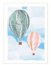 [OMN009] Mini Cards Hot Air Balloons