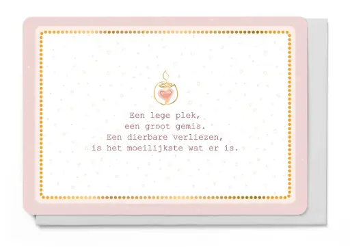 [LM6274] EEN LEGE PLEK, EEN GROOT GEMIS. EEN DIERBARE VERLIEZEN, IS HET MOEILIJKSTE WAT ER IS.