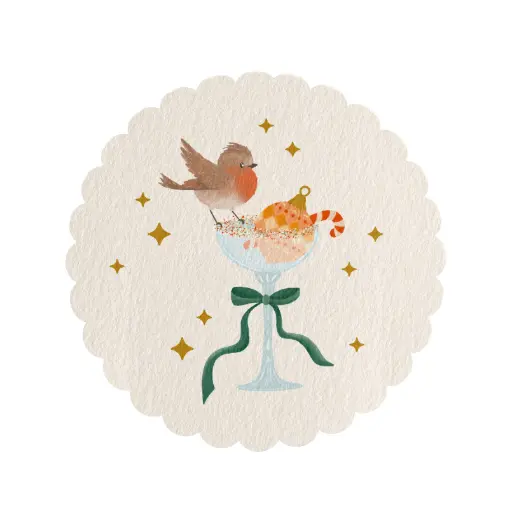[VILT4905] BEER COASTERS LITTLE STORIES BIRD